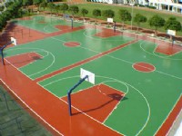 北京埝坛公园硅pu篮球场